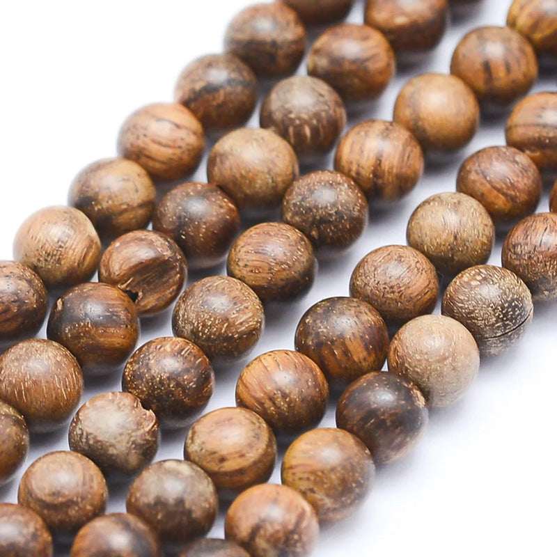 African Padauk Wood Bead Bracelets: A Burst of Vibrance