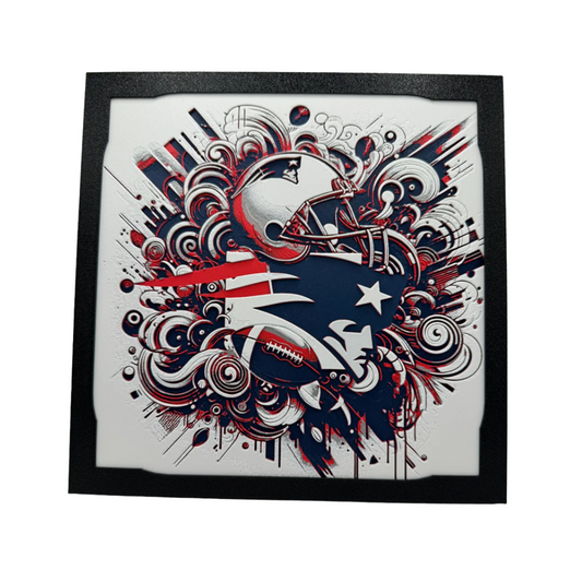 New England Patriots 3D Print Artwork