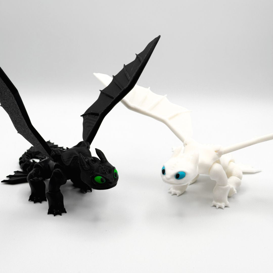 Light Furry and Toothless Dragons