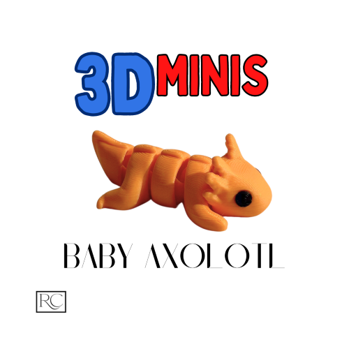 3D Mini Axolotl