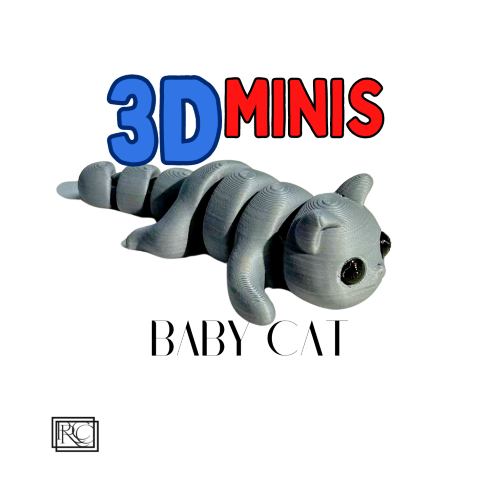 Mini bébé chat 3D