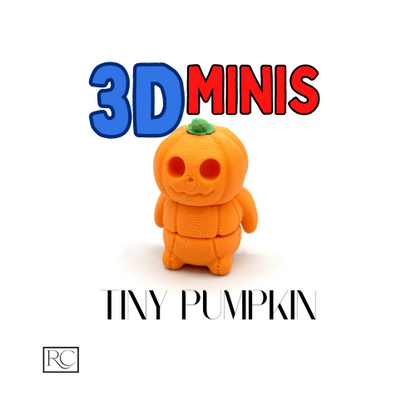 3D Mini Tiny Pumpkin