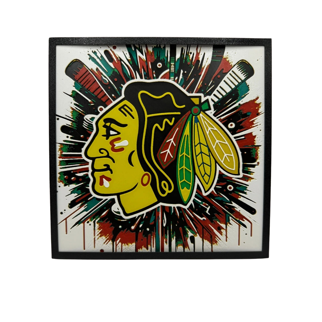 Chicago Blackhawks 3D Print Artwork