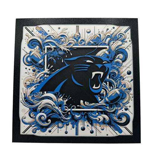 Carolina Panthers 3D Print Artwork