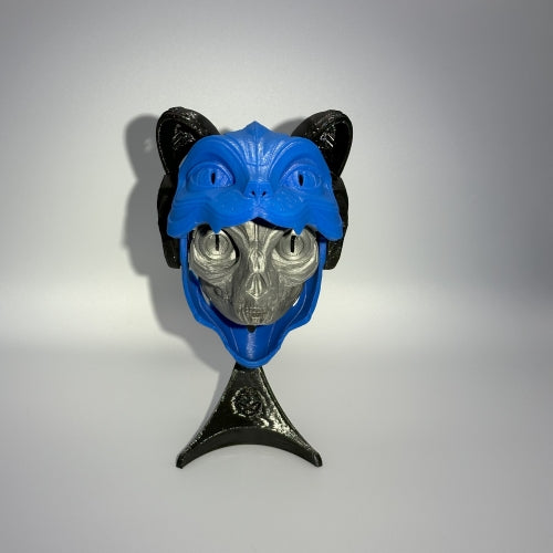 Chat droïde mécanique imprimé en 3D