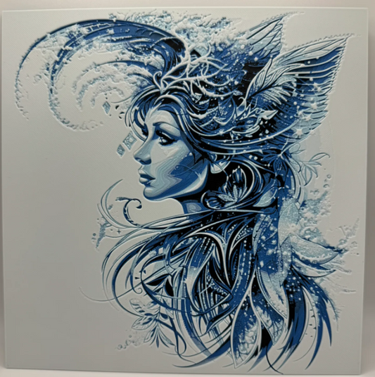 Elemental Fairy Frost 3DPrint Artwork