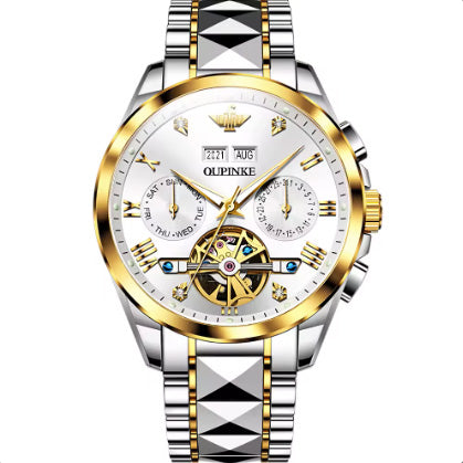 Luxury G3186 Skeleton Mechanical Men Watch Waterproof Hollowed Out Dial Clock Fashion Automatic Watch Man