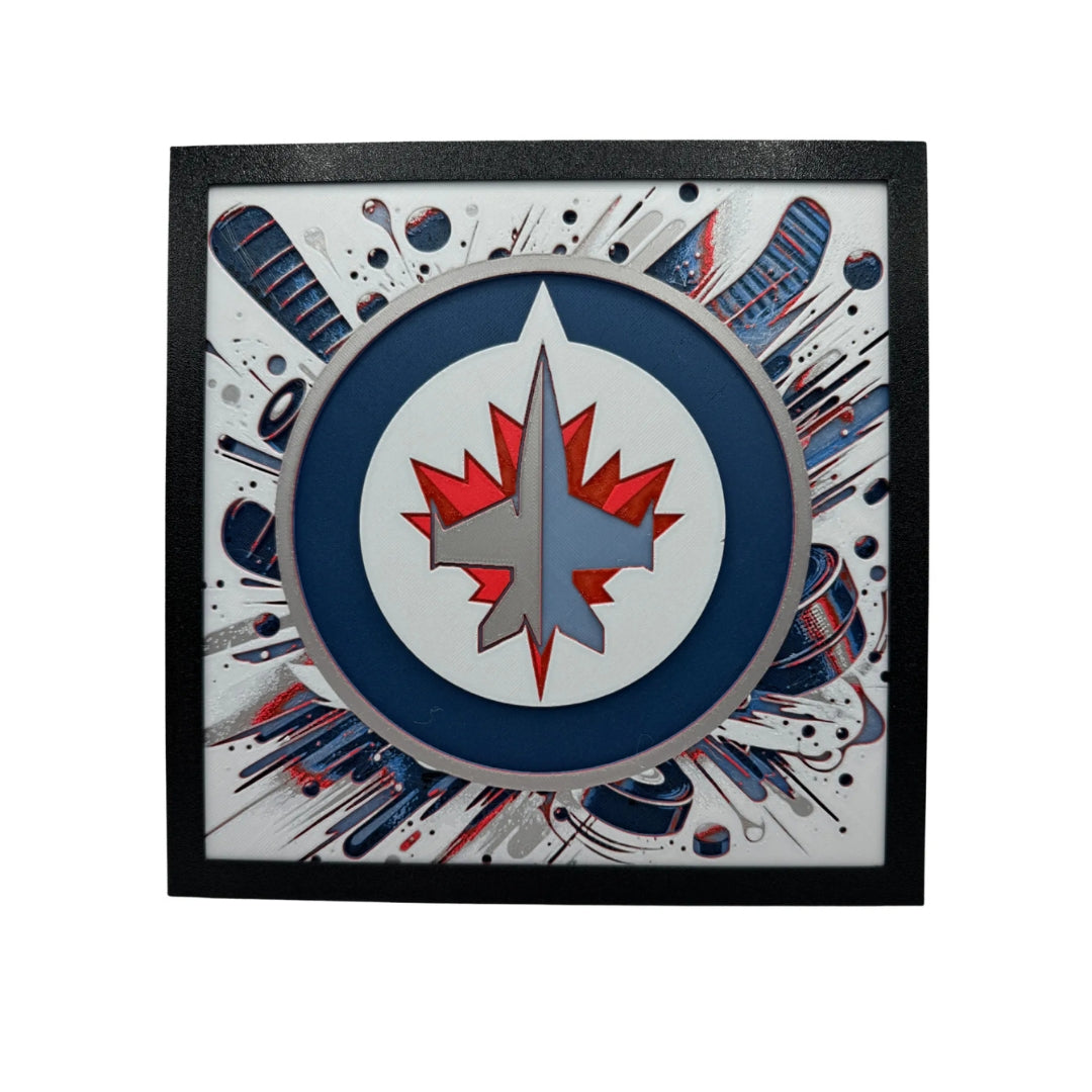 Winnipeg Jets 3D Print Artwork