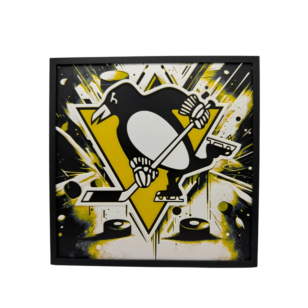 Pittsburgh Penguins 3D Print Artwork