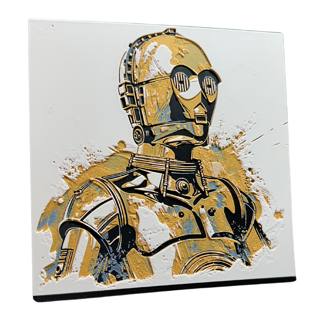 Star Wars - C3P0 3DPrint Artwork