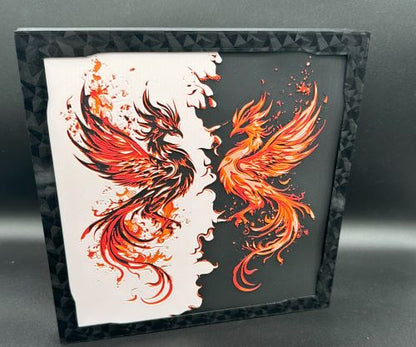 Twin Phoenix 3DPrint Artwork