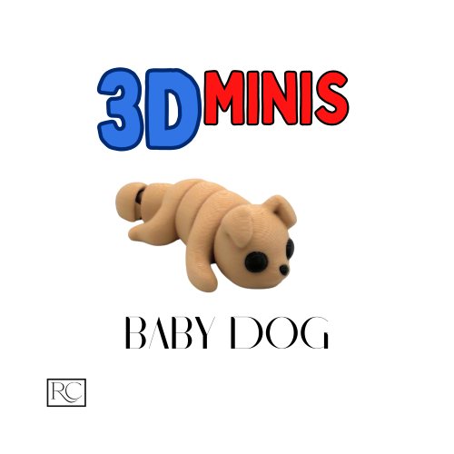 3D Mini Baby Dog